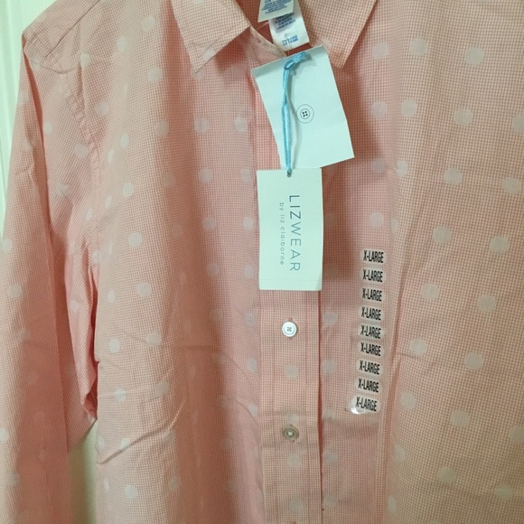 NEW Liz Claiborne  Button Up Cotton Shirt - Picture 3 of 12